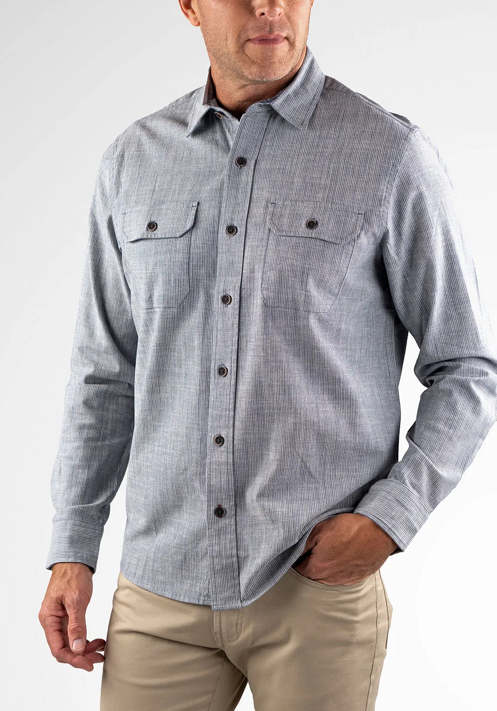 Airotec® Performance Stretch Chambray Work Shirt