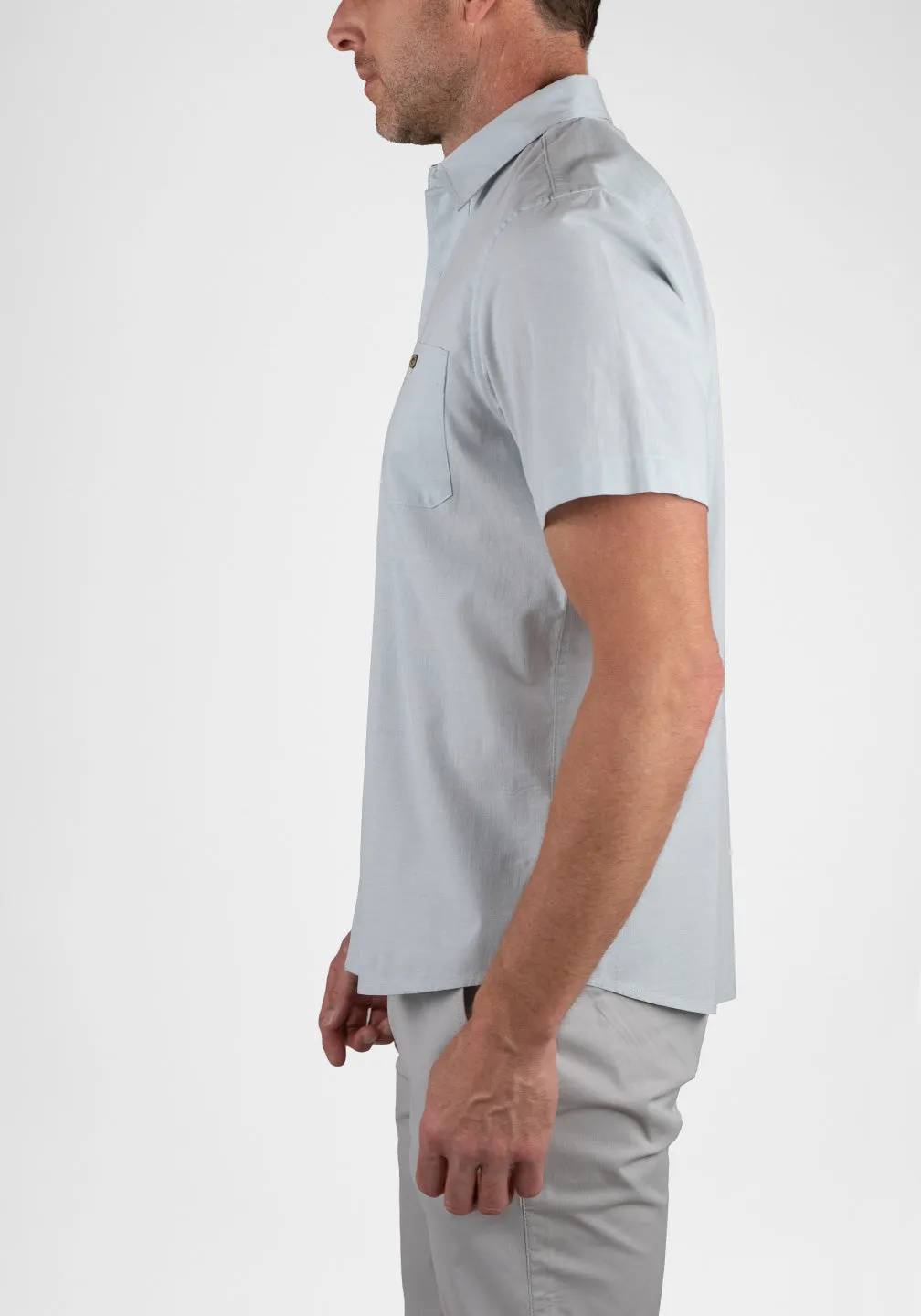 Airotec® Stretch Chambray Short Sleeve Work Shirt