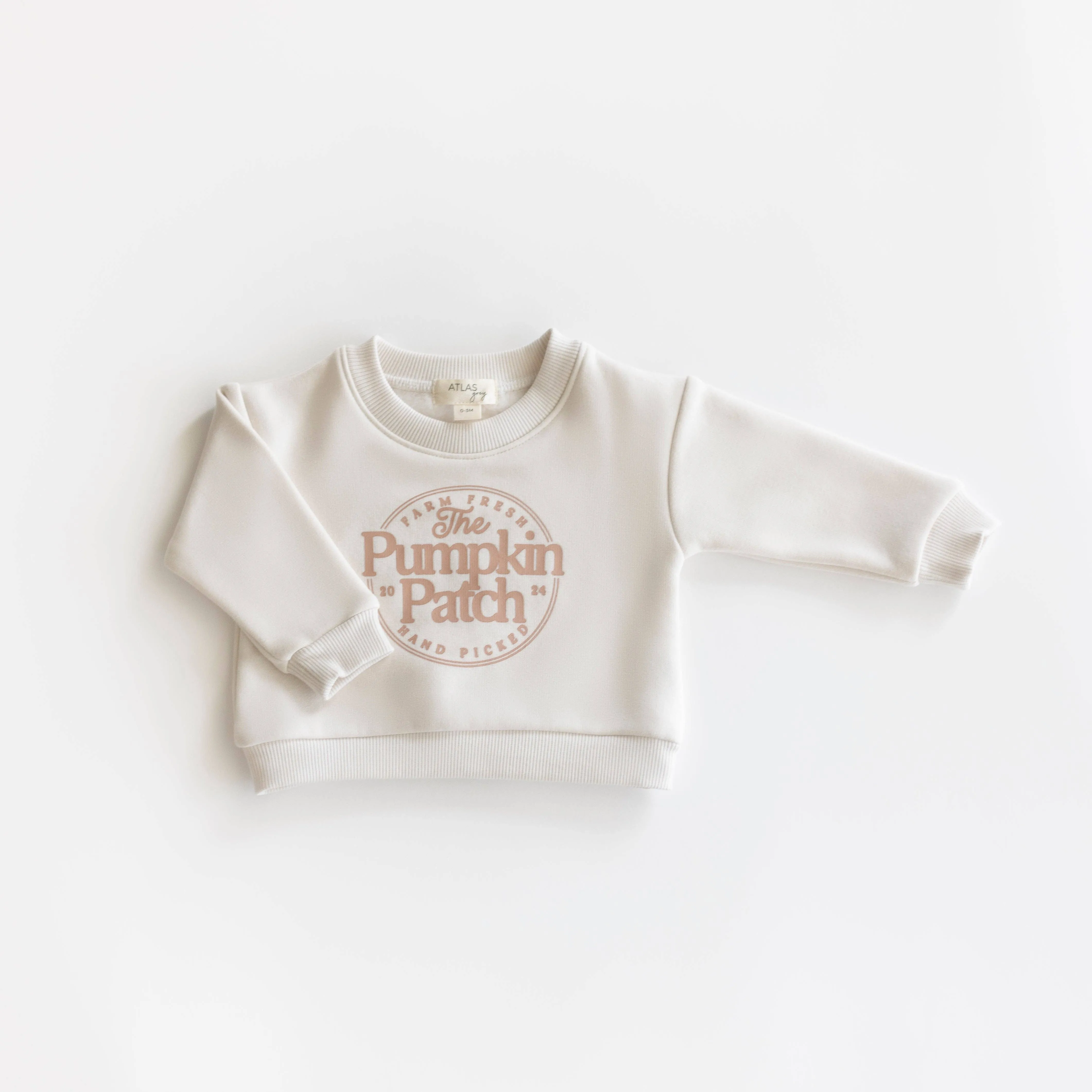 ATL Pumpkin Patch Crewneck Sweatshirt in Vanilla