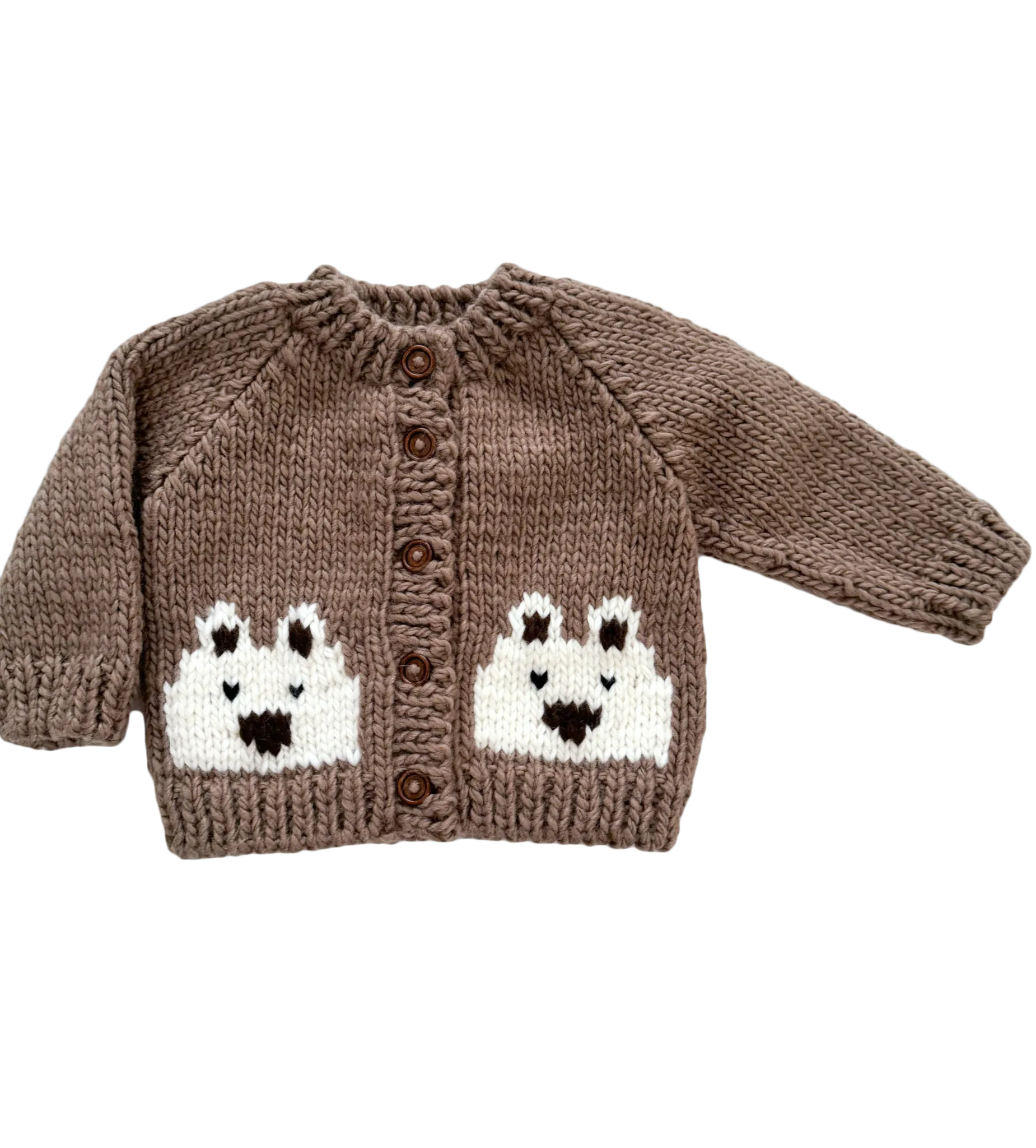 Bear Cardigan in Tan