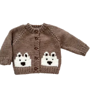 Bear Cardigan in Tan