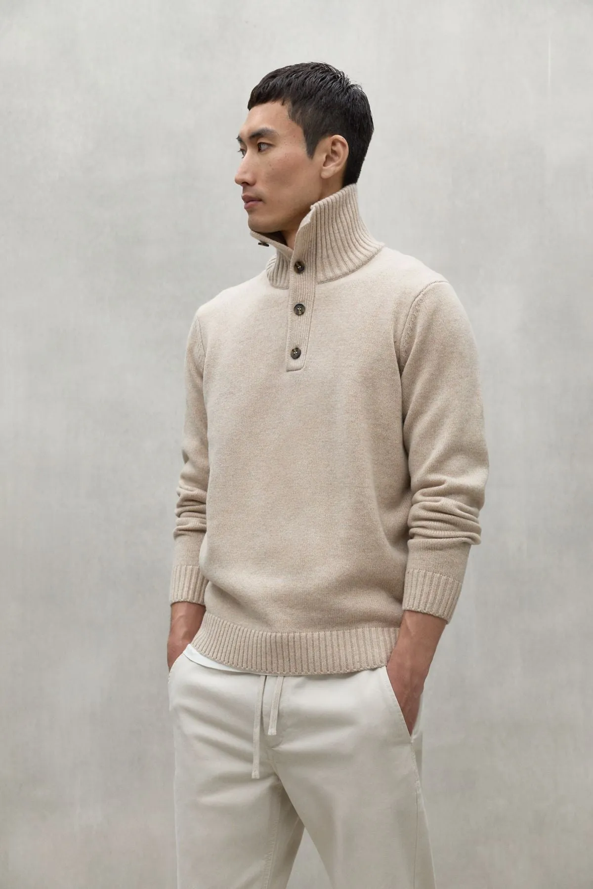 Beige Idesia Wool Sweater Ecoalf