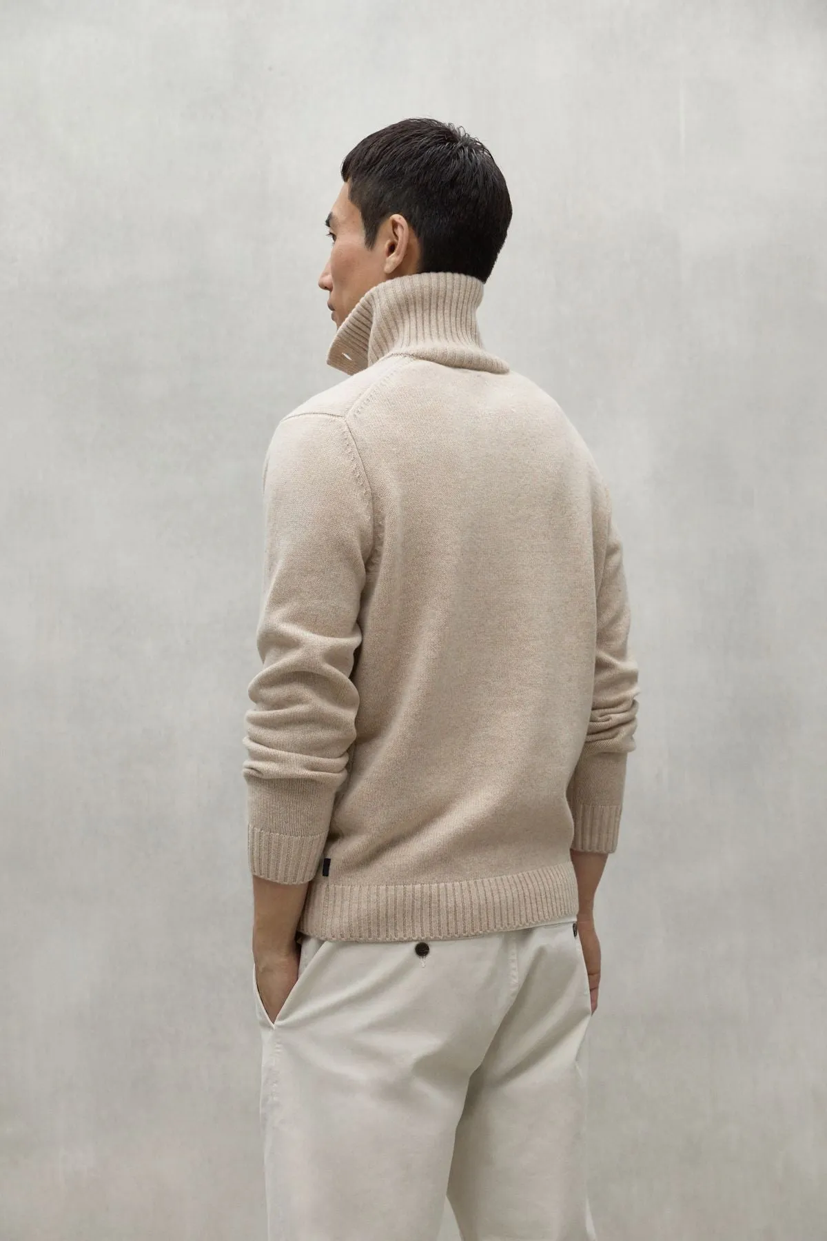 Beige Idesia Wool Sweater Ecoalf