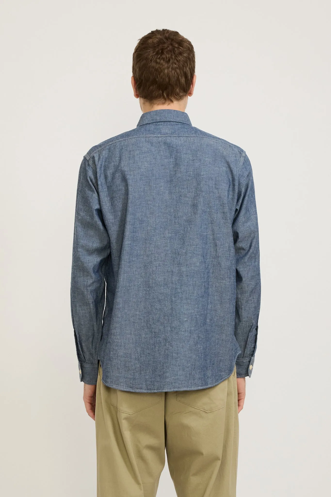 Blue Chambray L/S Work Shirt