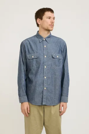 Blue Chambray L/S Work Shirt