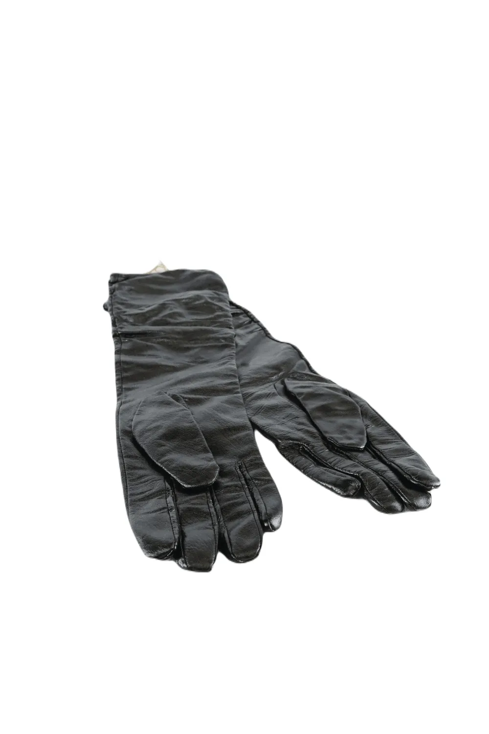 Boutique Black Faux Leather Gloves