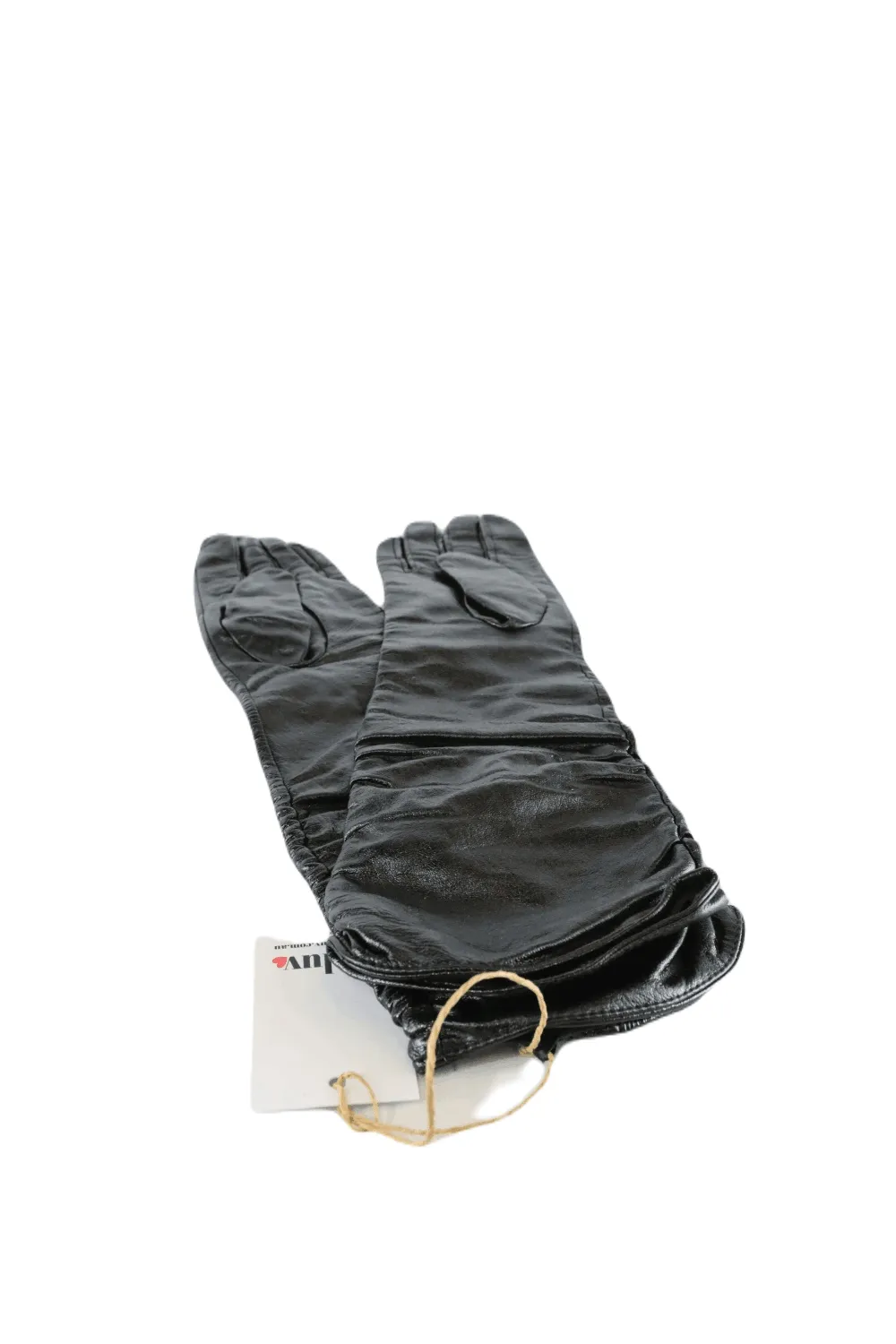 Boutique Black Faux Leather Gloves