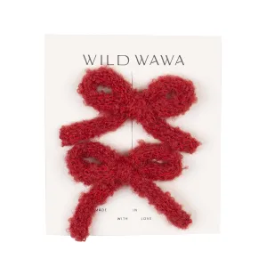 Bow Clip Set - Red