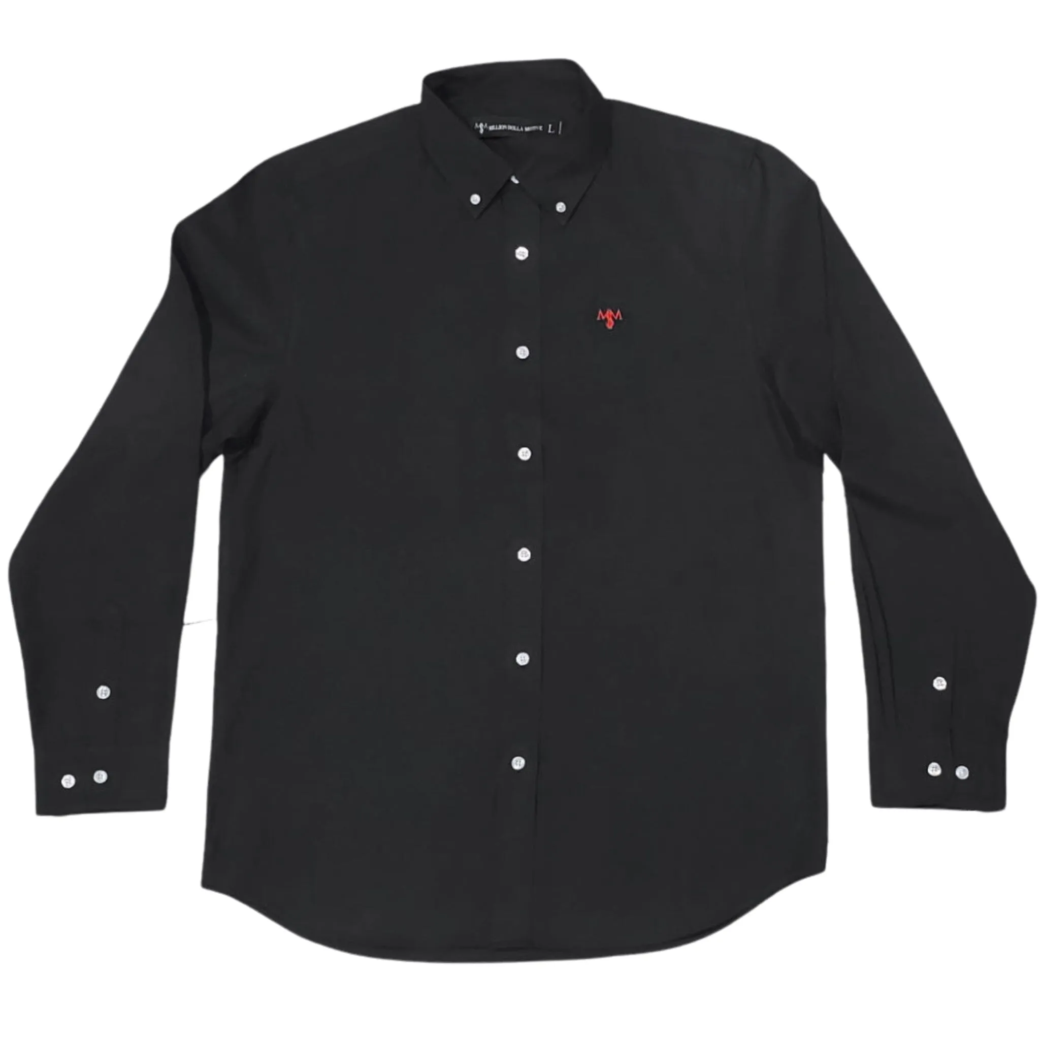 Break Bread - Black Oxford Long Sleeve Shirt