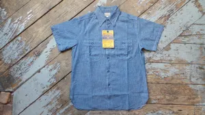 Buzz Rickson Short Sleeve Blue Chambray Shirt