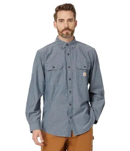 Carhartt 104368 Men's Loose Fit Midweight Chambray Long-Sleeve Shirt