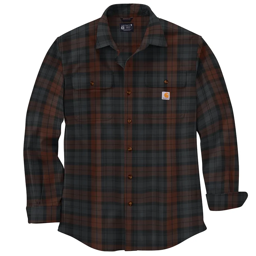 Carhartt 106356 Men's Loose Fit Heavyweight Flannel Long Sleeve Plaid Shirt