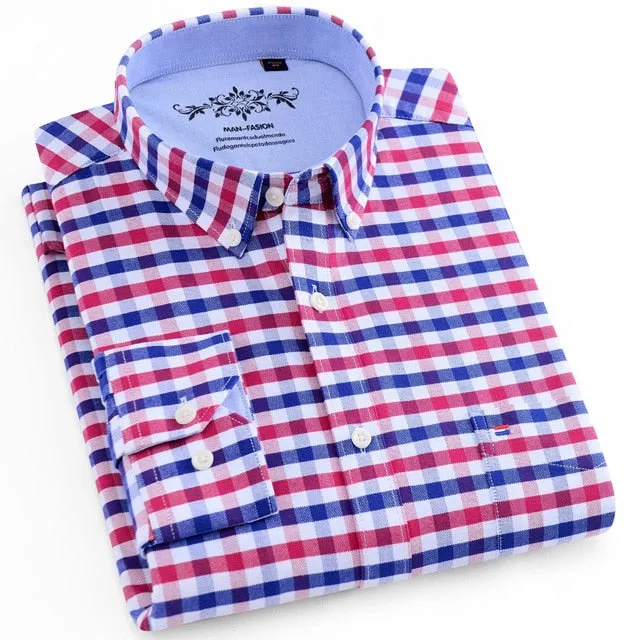 Casual Oxford Shirt Single Patch