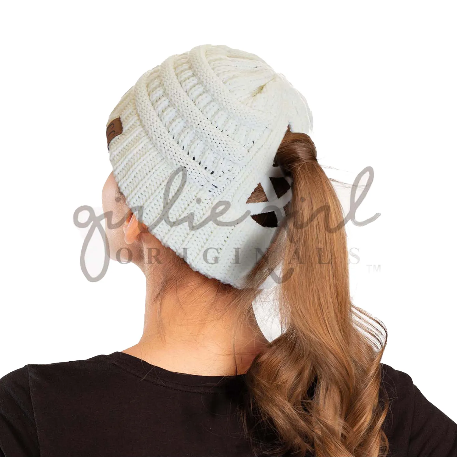 CCB-1 C.C Criss Cross Beanie Ivory