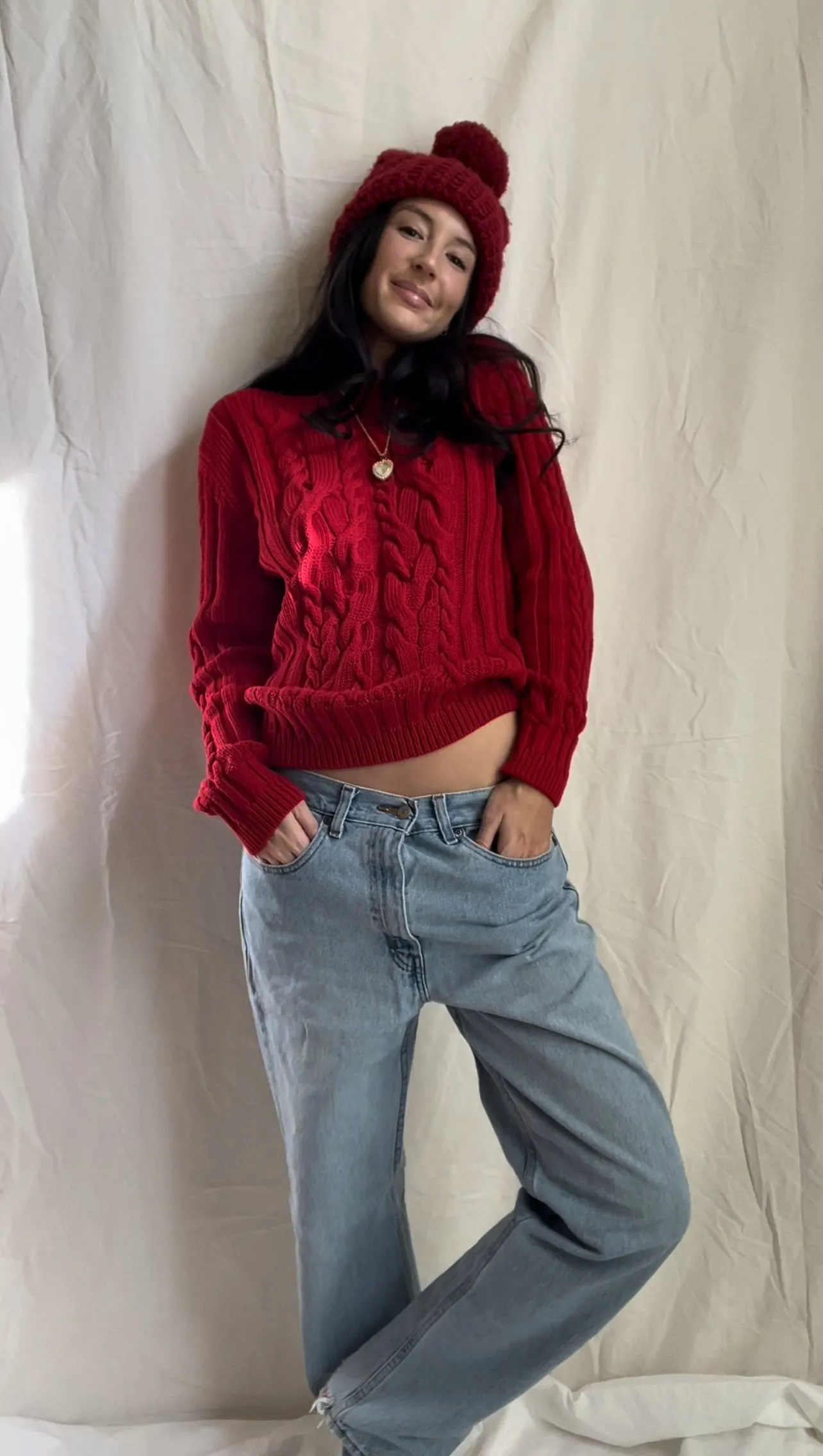 Cherry Knit Sweater