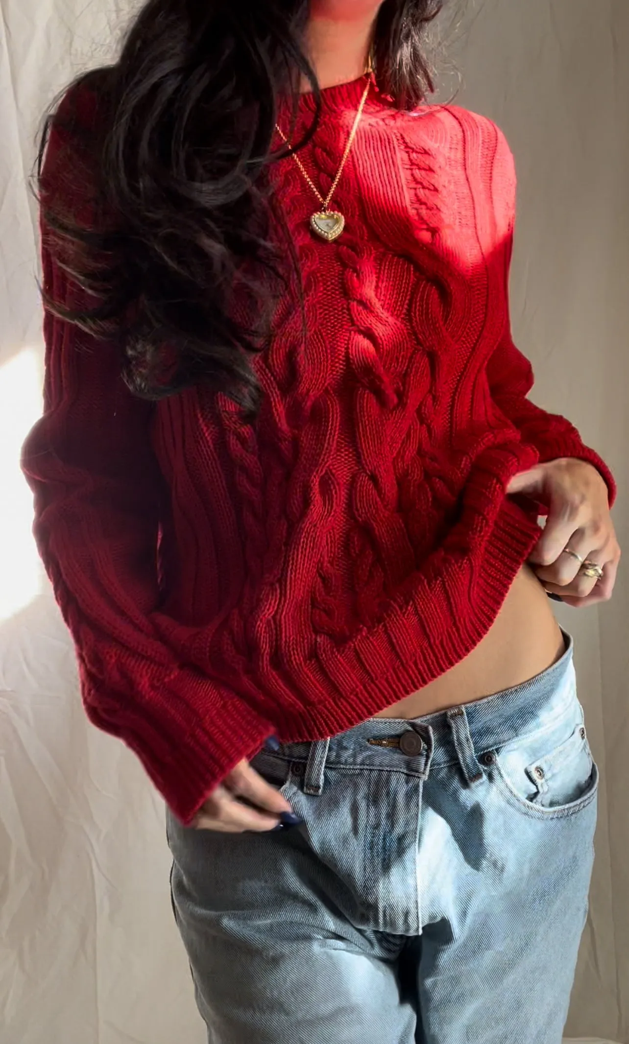 Cherry Knit Sweater