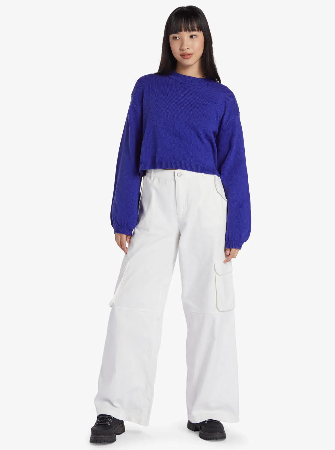 Chloe Kim Crew Neck Sweater - Royal Blue