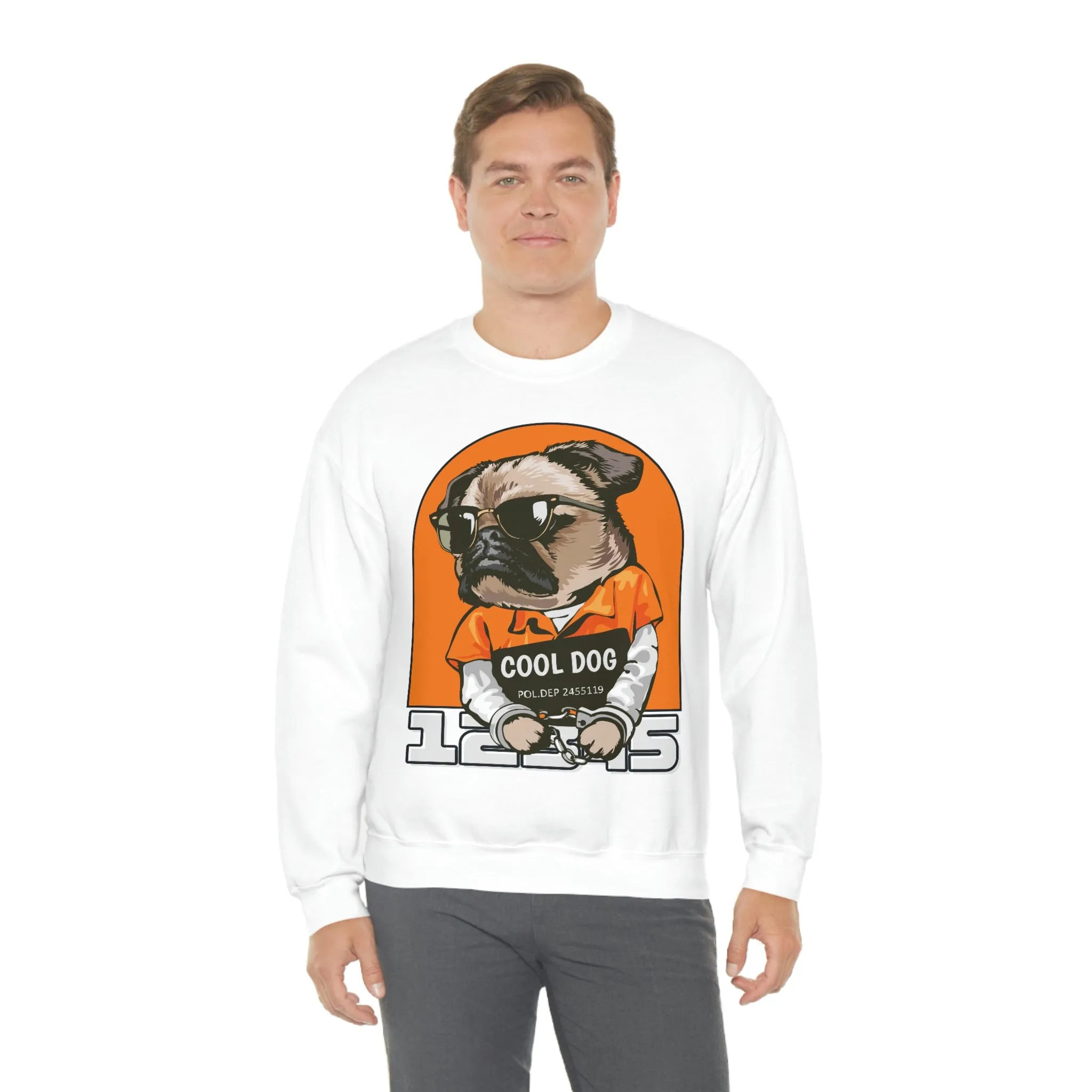 Cool Dog Unisex Heavy Blend™ Crewneck Sweatshirt POD