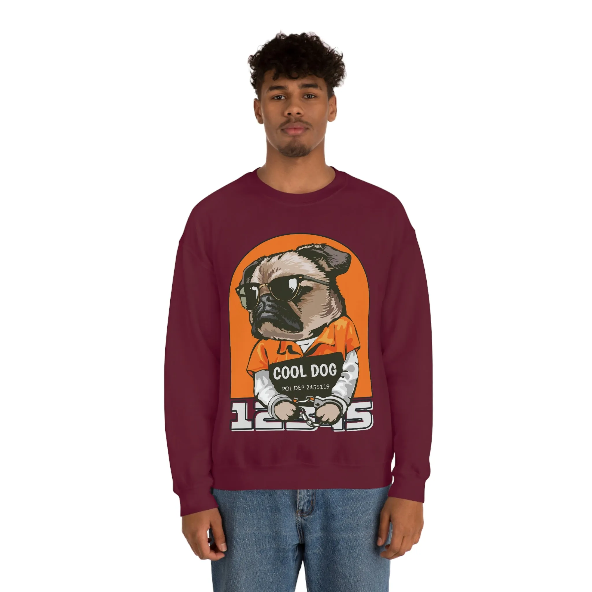 Cool Dog Unisex Heavy Blend™ Crewneck Sweatshirt POD