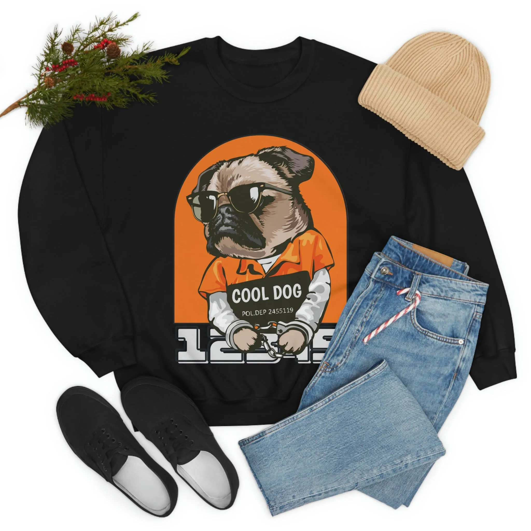 Cool Dog Unisex Heavy Blend™ Crewneck Sweatshirt POD