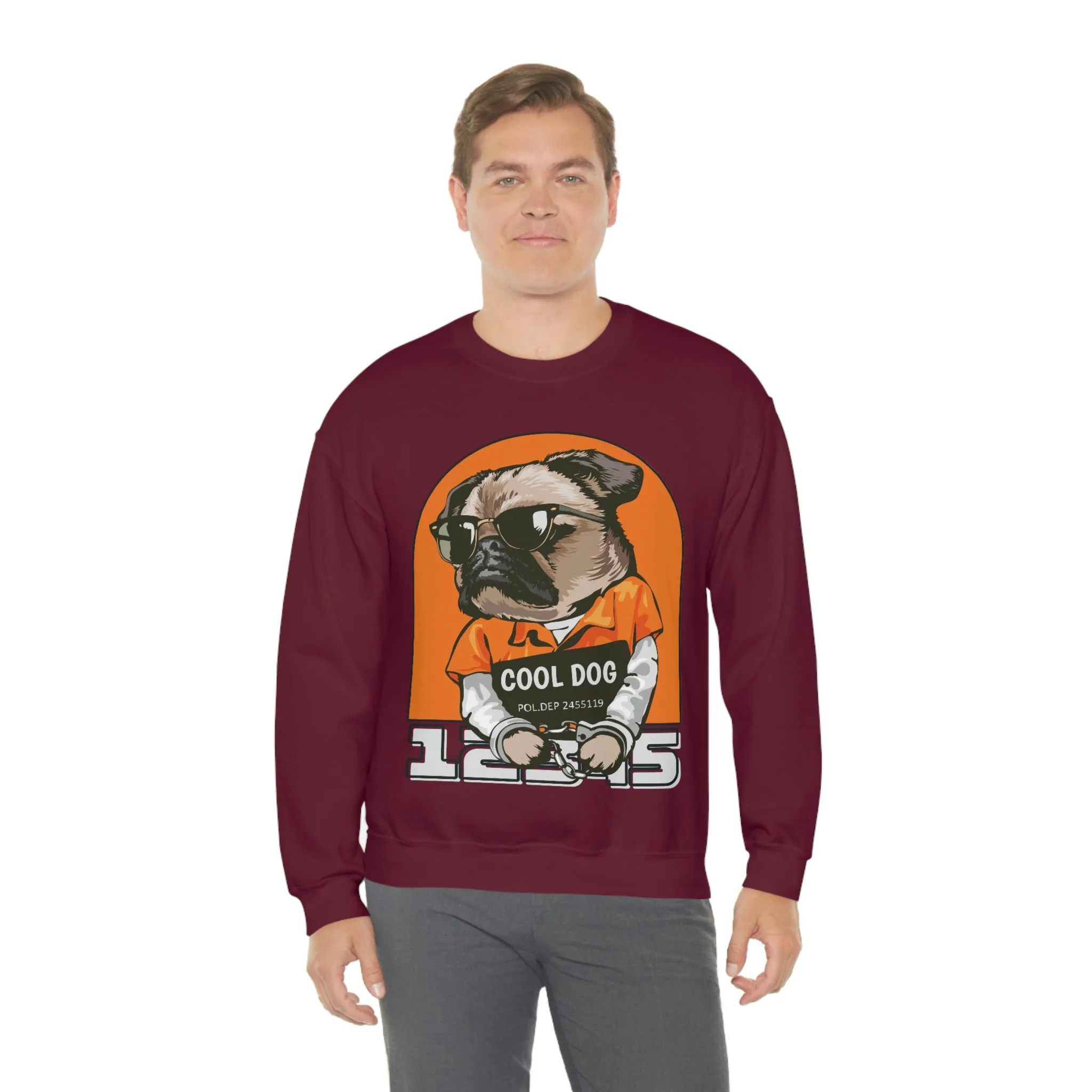 Cool Dog Unisex Heavy Blend™ Crewneck Sweatshirt POD