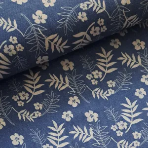 Cotton Chambray - Tropical Scatter