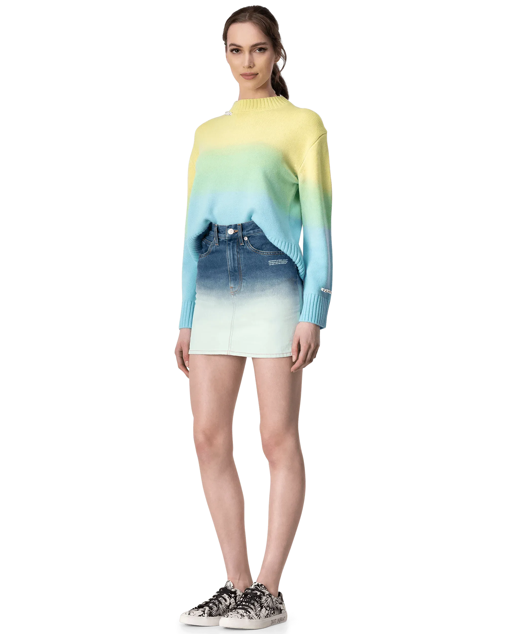 Dip Dye Crewneck Sweater