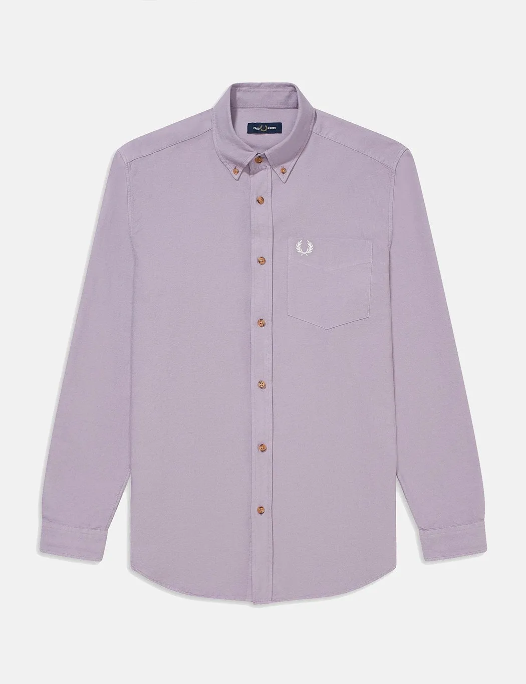 Fred Perry Overdyed Shirt - Dark Lavender