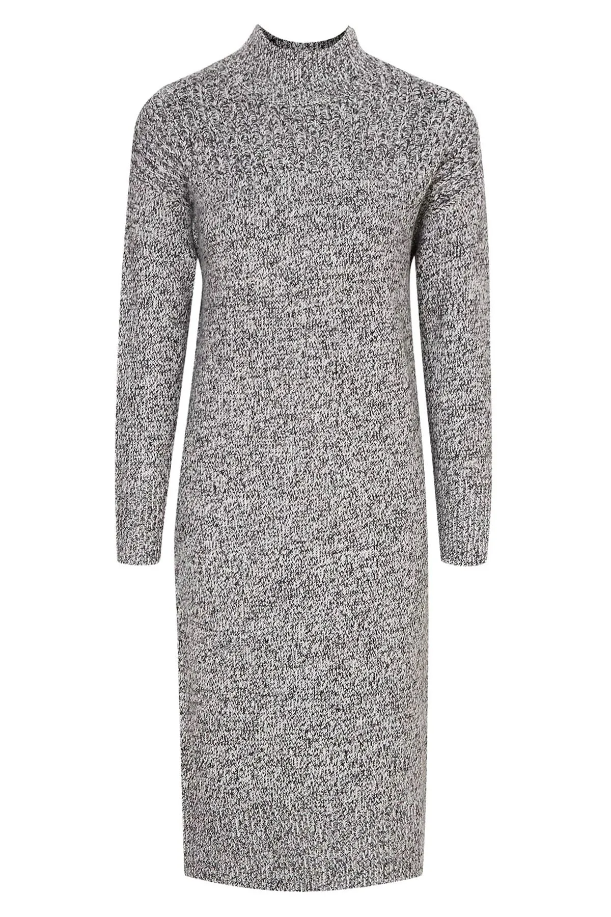 Funnel Neck Jumper Dress