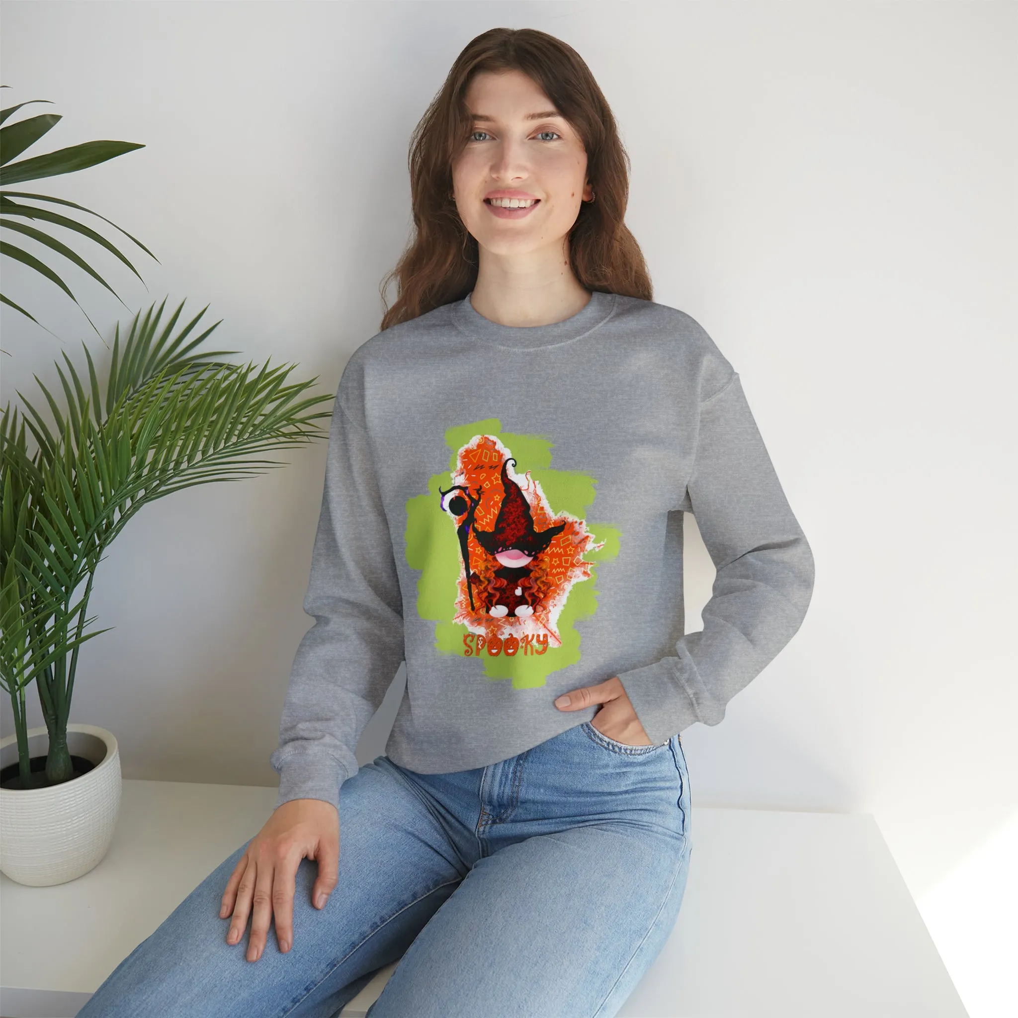 Gnome witch Unisex Heavy Blend™ Crewneck Sweatshirt