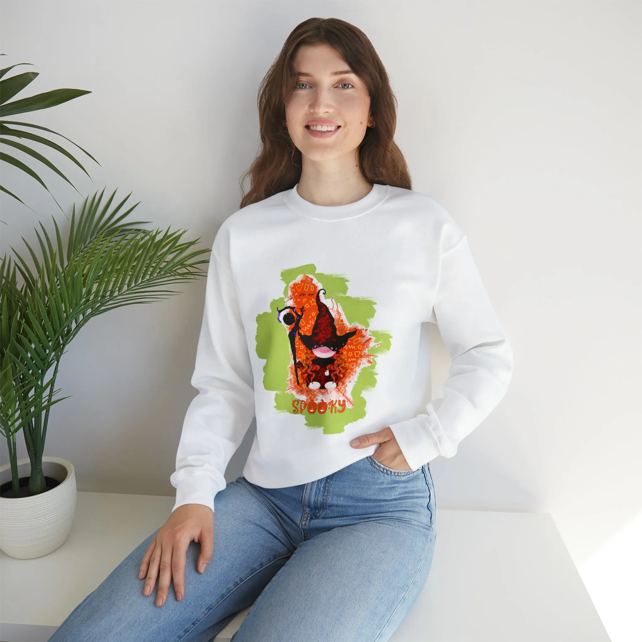 Gnome witch Unisex Heavy Blend™ Crewneck Sweatshirt