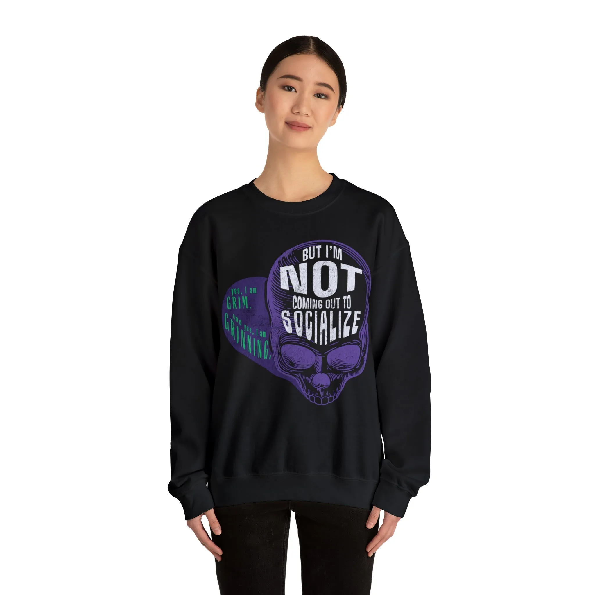 Grim, Grinning, Socialize Sweatshirt