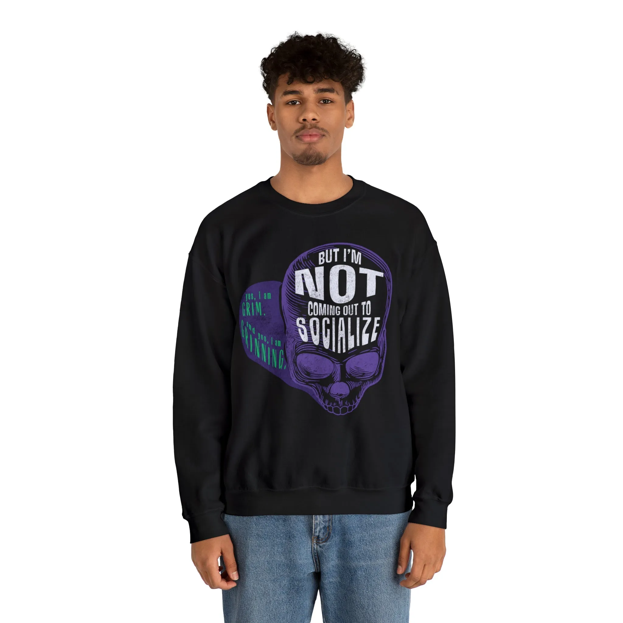 Grim, Grinning, Socialize Sweatshirt