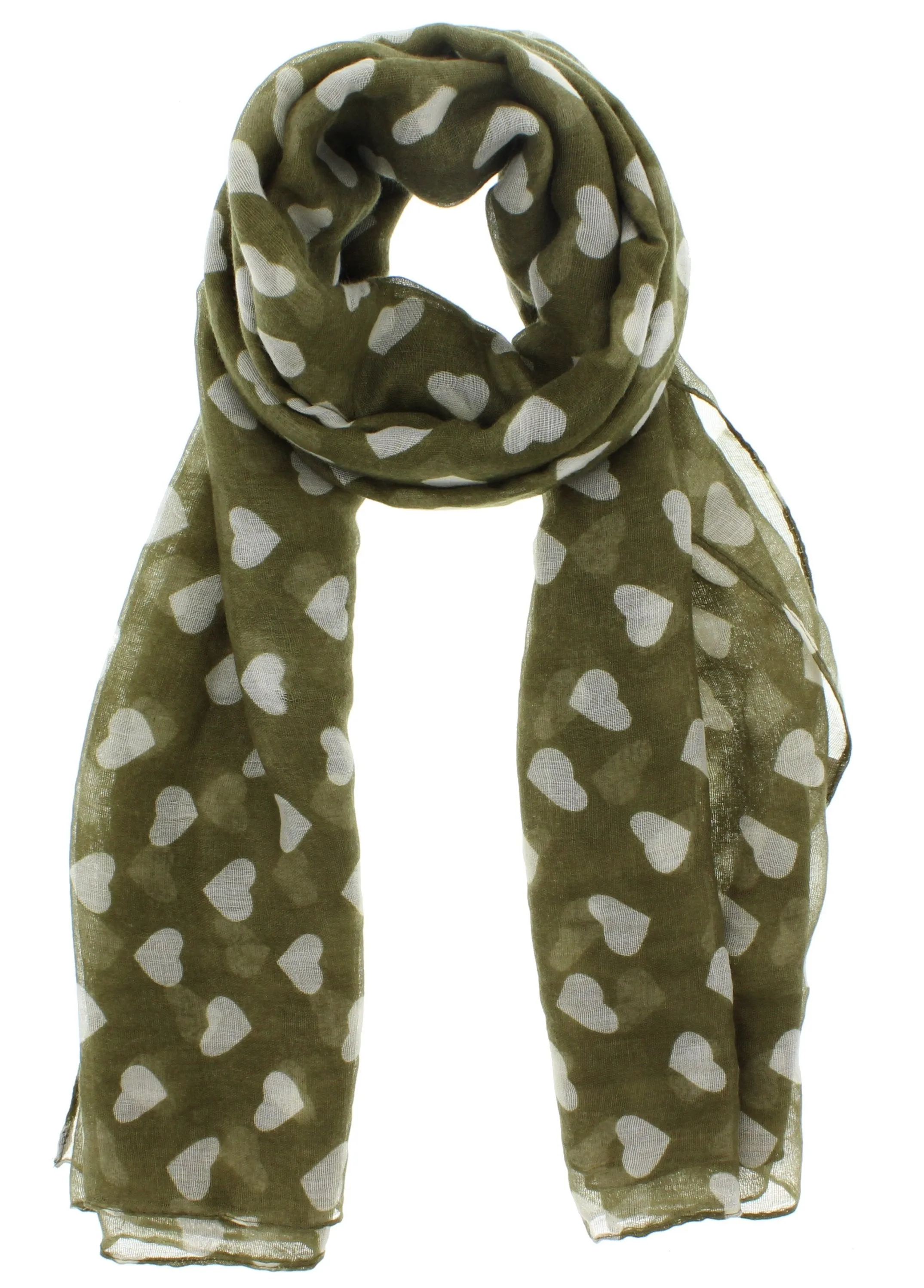 Heart Print Scarf