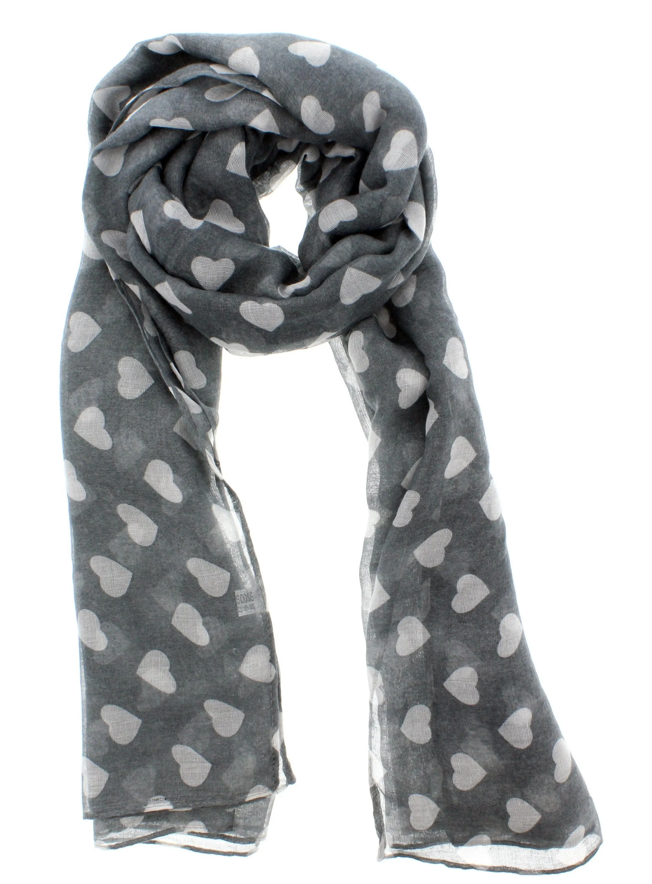 Heart Print Scarf