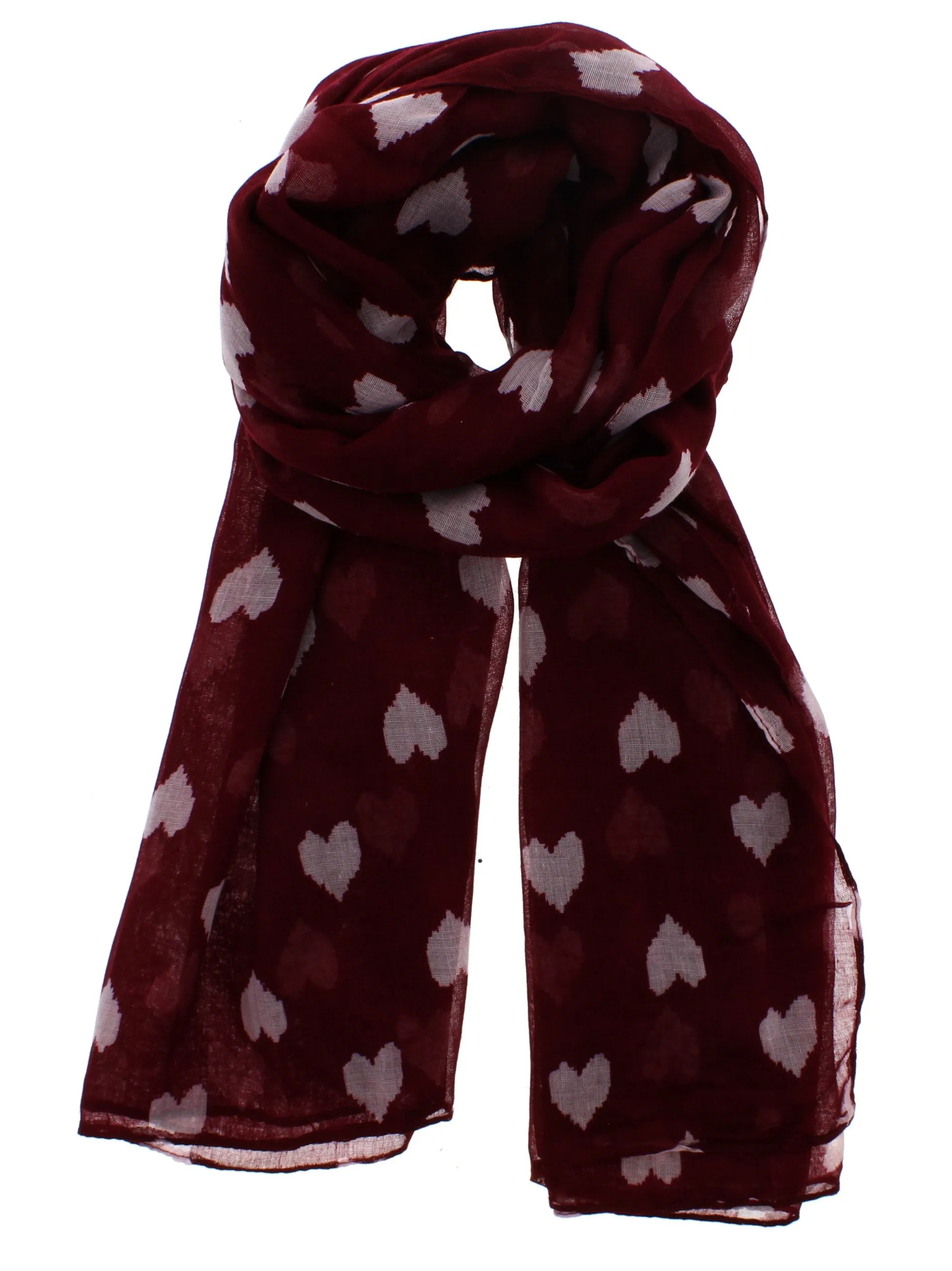 Heart Print Scarf