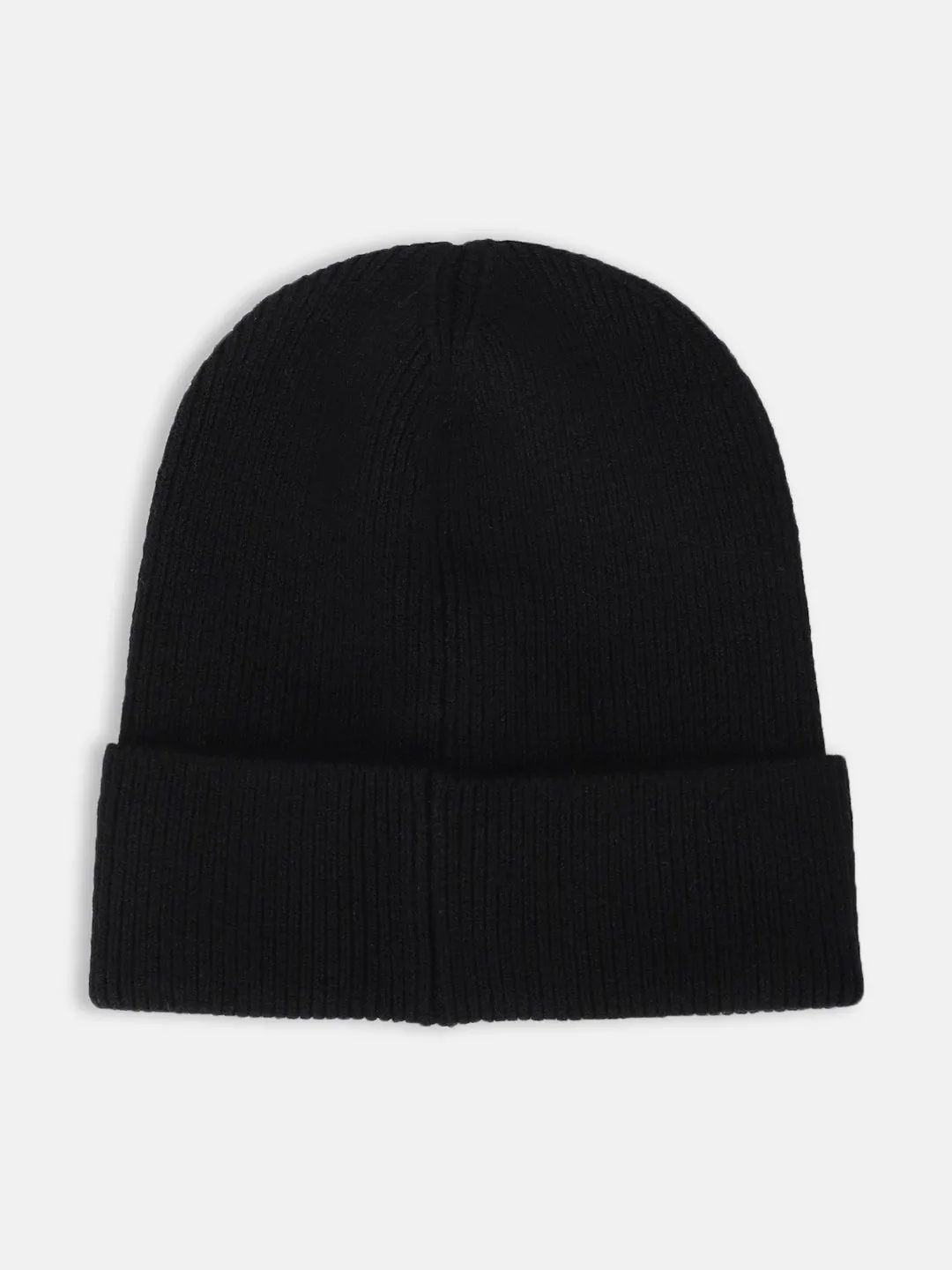 Just Cavalli Men Black Solid Beanie Cap