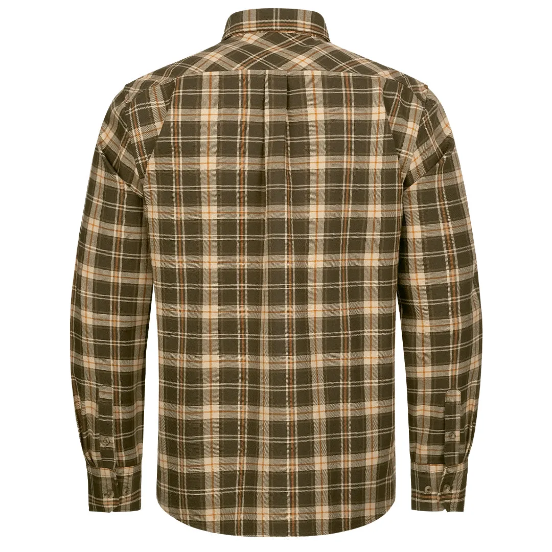 Louie Shirt - Brown/Orange Checked by Blaser