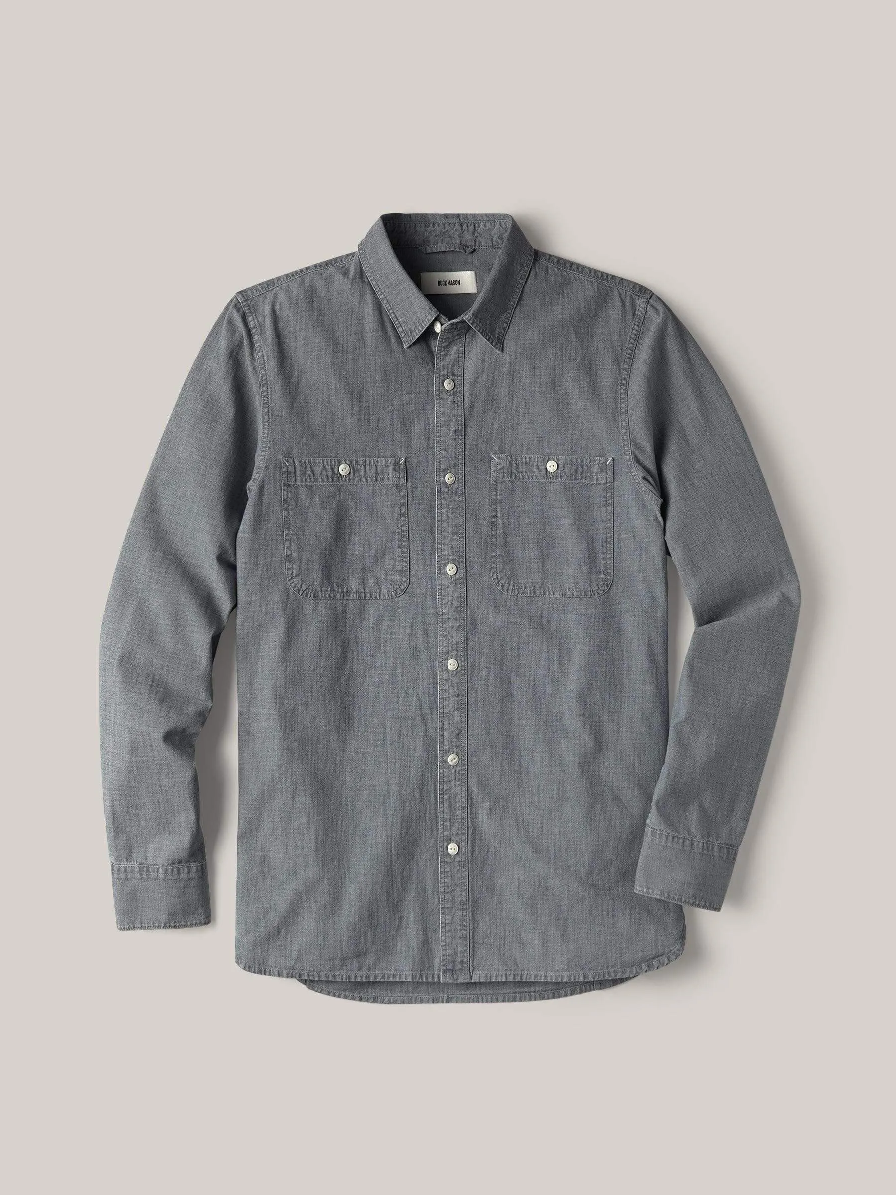 M008 Medium Wash Chambray Work Shirt