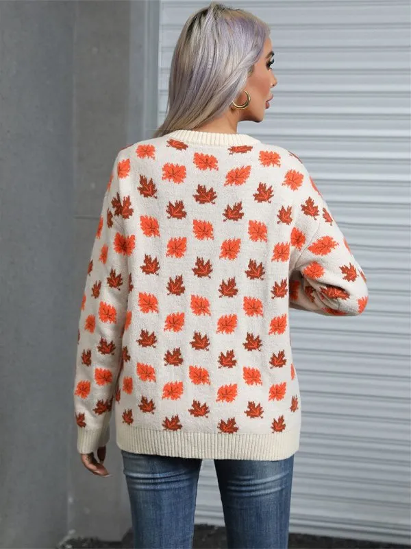 Maple Leafs Autumn Knit Sweater