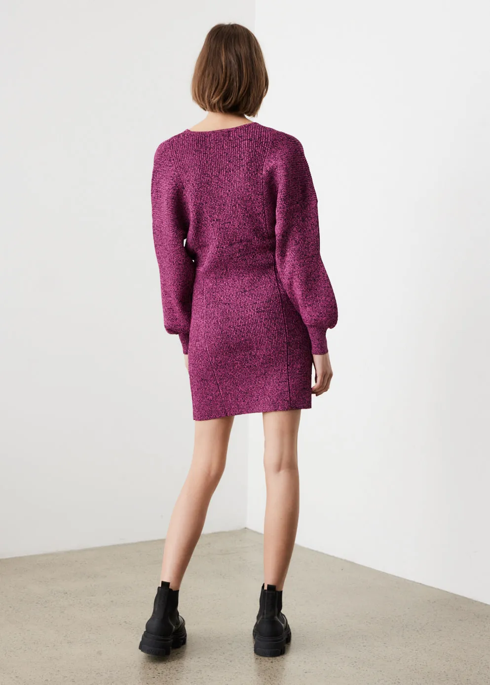 Melange Knit Dress