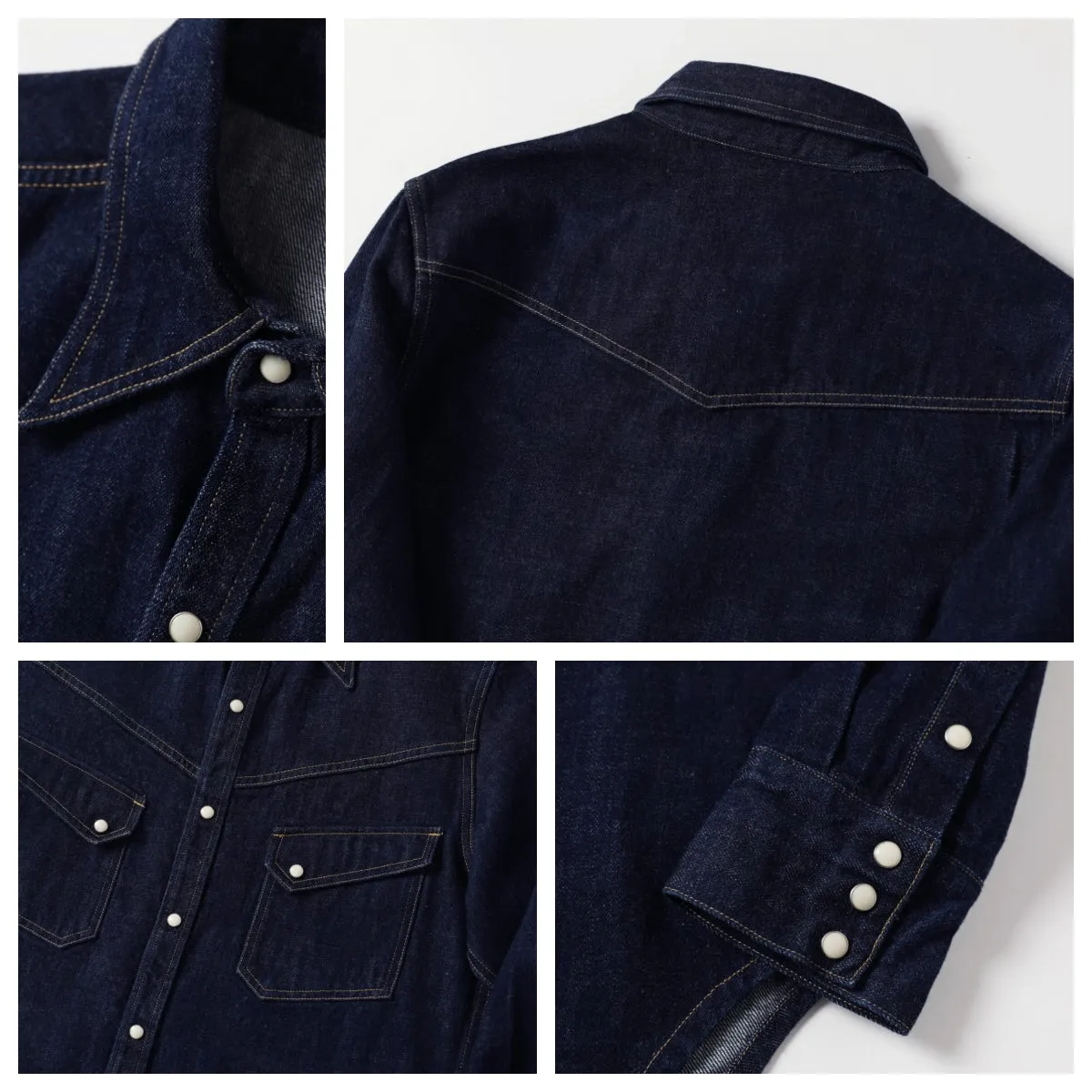 Men's Indigo Western Denim Shirt