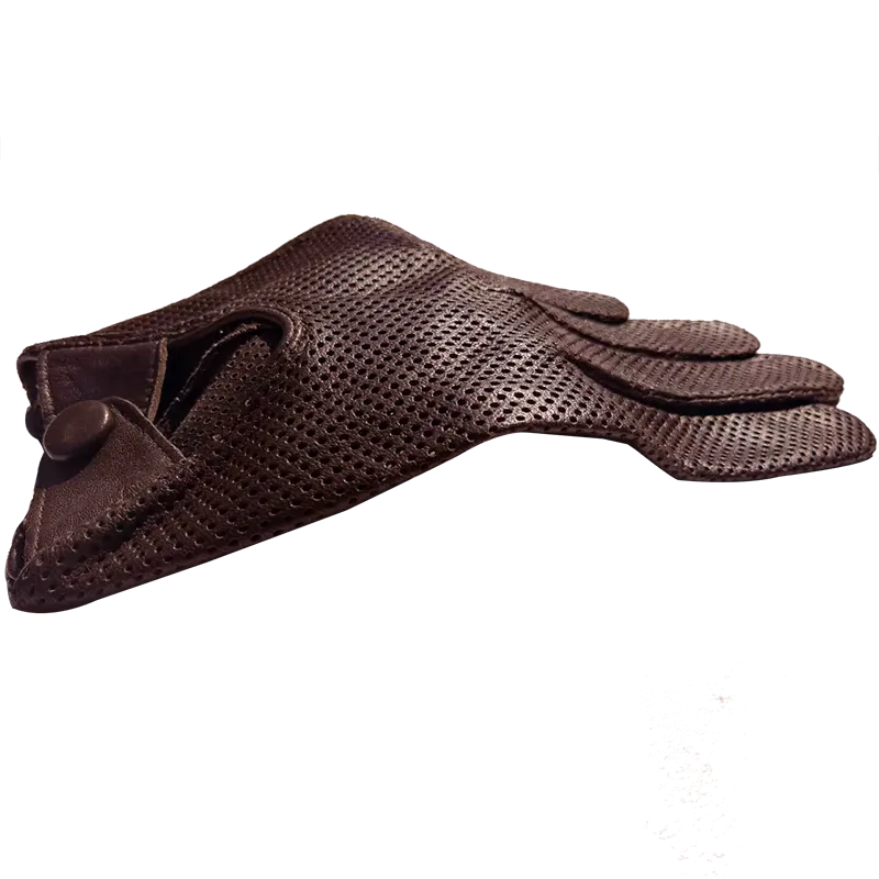 Mens Unlined Leather Glove For Fitted Tight