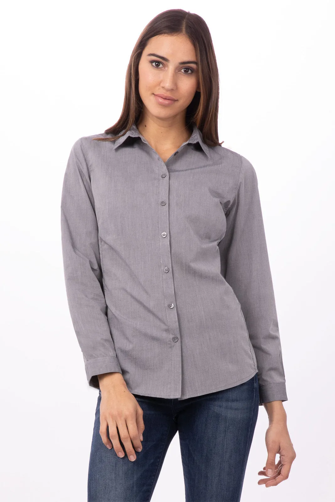 Modern Chambray Women's Dress Shirt