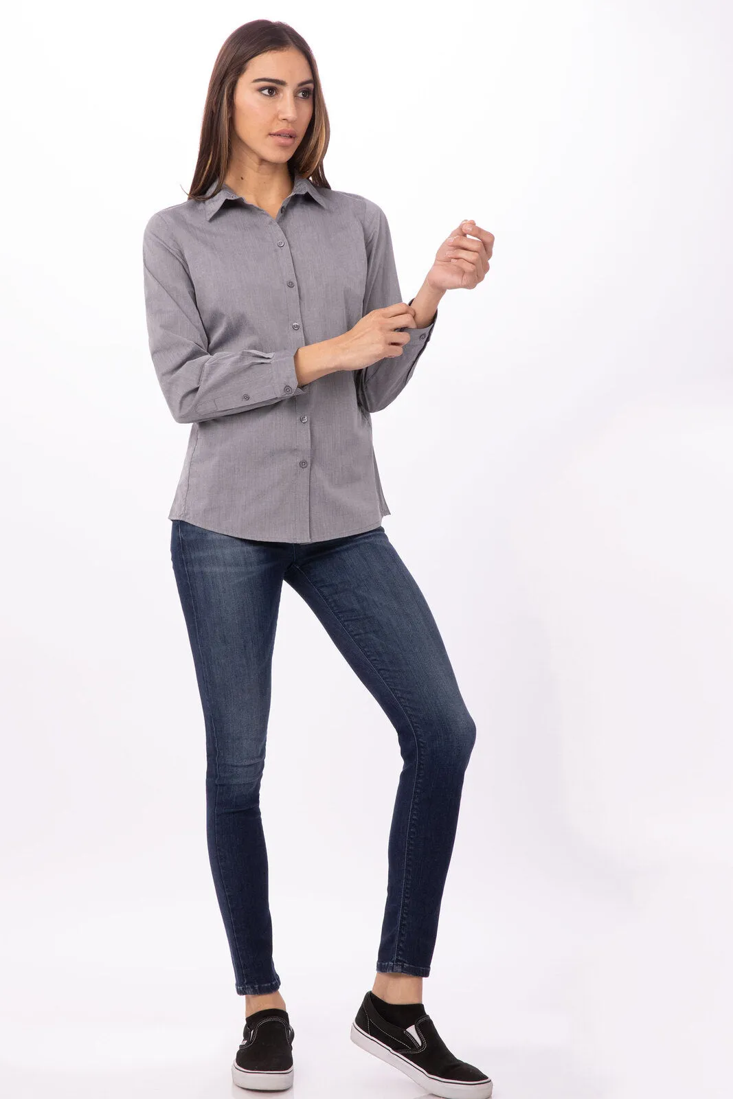 Modern Chambray Women's Dress Shirt