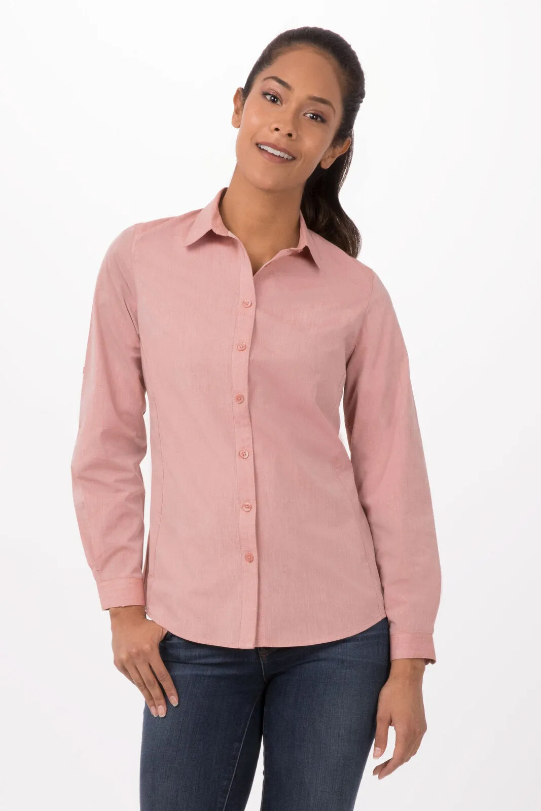 Modern Chambray Women's Dress Shirt