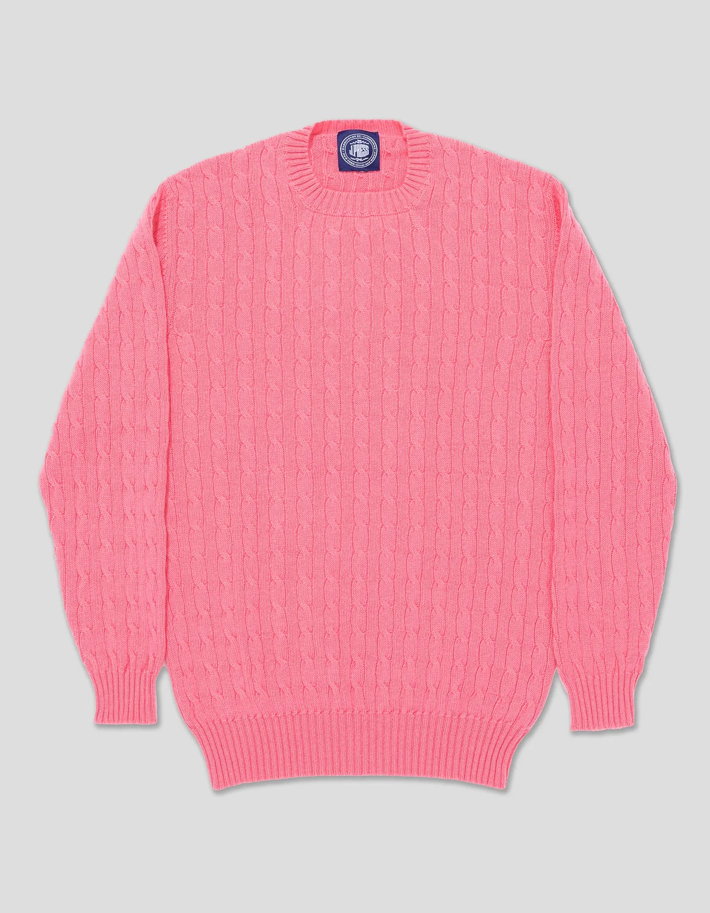 PINK CASHMERE CABLE