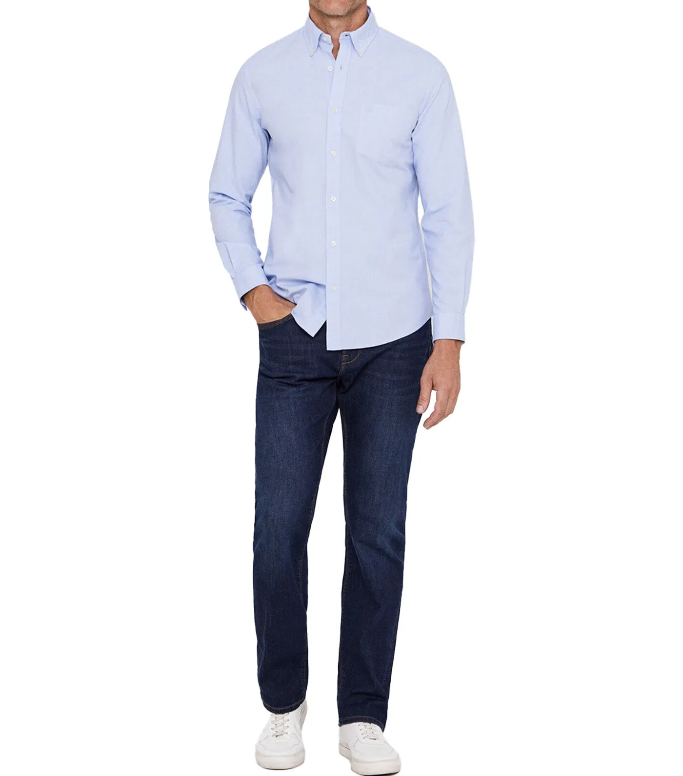 Plain Oxford Shirt Blue