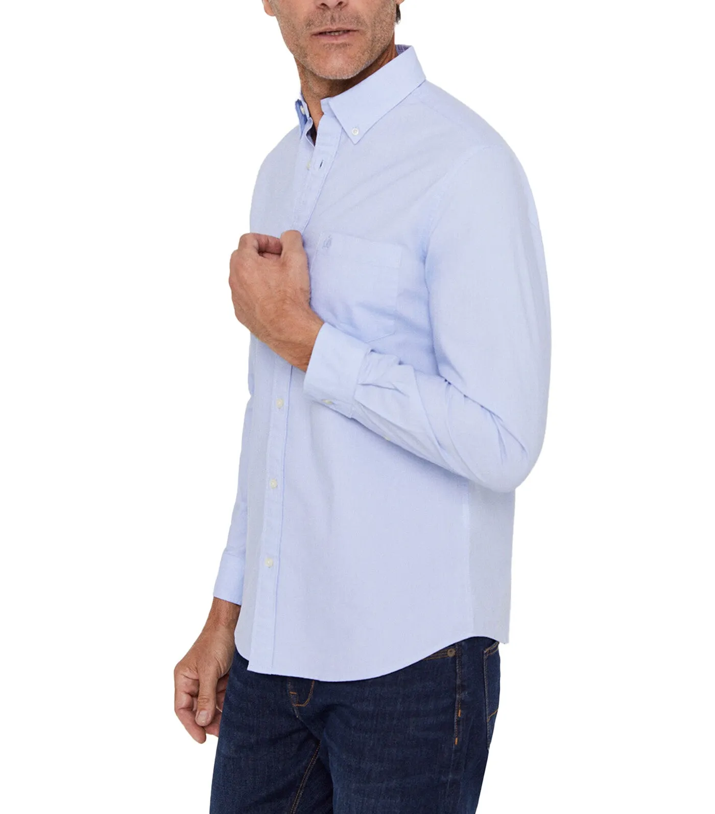 Plain Oxford Shirt Blue