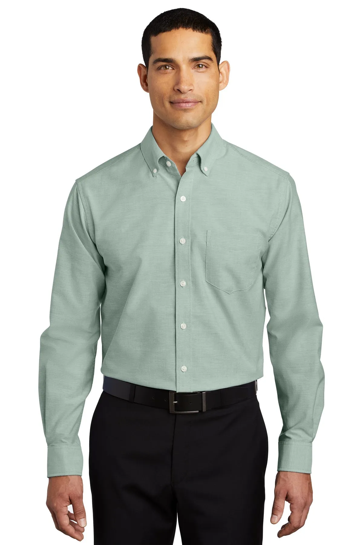 Port Authority SuperPro Custom Oxford Shirts, Green